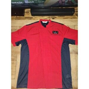 Chick-Fil-A Chef “Make It Good” Official Chef Coat Men’s Large  Red/Blue